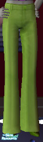 Sims 2 — pants - Green by Asheara — Recolored pants from NightLife NightLife expansion required