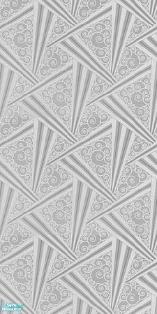 Sims 2 — Silver Retro Wallpaper by KalicoKat — Bring a blast from the past to your sim's home or business with this
