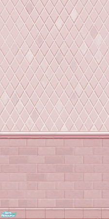 Sims 2 — Pale Pink Diamond by Shalea — Diamond tile in pale pink.