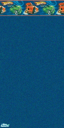 Sims 2 — Hot Rod by Shalea — Dark blue wallpaper with a hot rod border.