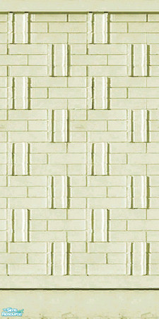 Sims 2 — Cream Brick by Shalea — Brick wall in cream color.