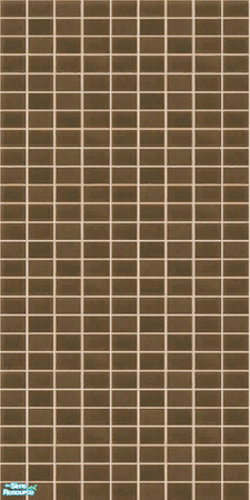 Sims 2 — Chocolate Shock Tile by Shalea — The Shock tile in a rich chocolate brown.
