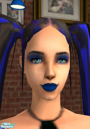 Sims 2 — Midnite Blue Lipstick by shockstar — Midnite Blue Lipstick