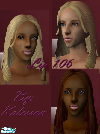 Sims 2 — Lip 100's Collection - 106 by ladykalessan — Part of a set of Six lipsticks for the fashionable Sim!