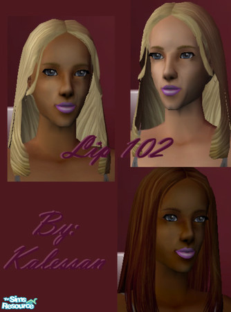 Sims 2 — Lip 100's Collection - 102 by ladykalessan — Part of a set of Six lipsticks for the fashionable Sim!