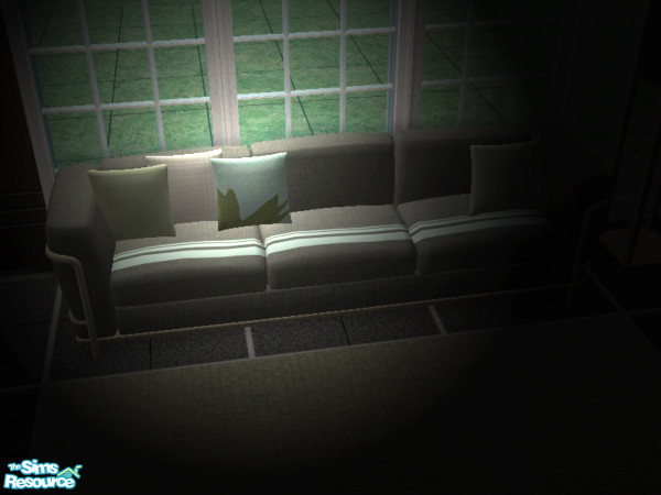 Sims 2 — Bruce Cushion in Green by Padre — This one is for the batchelor Sims. Strong dark greys, dark grey-greens with