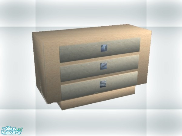 Sims 2 — The Wyn Bedroom - Dresser by NewSimSimGirl — Modern style furniture with a tropical theme. You must have this