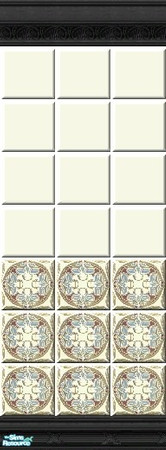 Sims 2 — Early Spring Bath Wall 2 by Omi — Part of my Early Spring Bath roomset. Have fun :) Omi