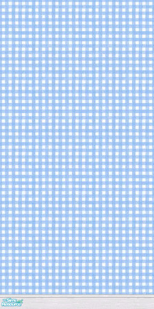 Sims 2 — Blue Checks by Shalea — Cheery blue checks wallpaper to brighten any home.
