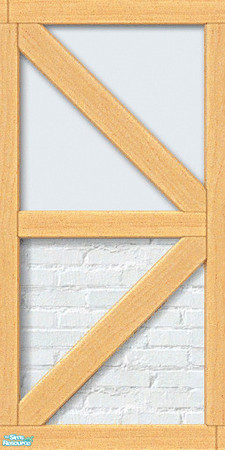 Sims 2 — D2DWBLW White 03 by D2Diamond — White brick base, with light wood trim. Colors matches Duraluminum sets. Part of