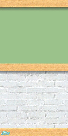 Sims 2 — D2DWBLW Green 01 by D2Diamond — White brick base, with light wood trim. Colors matches Duraluminum sets. Part of