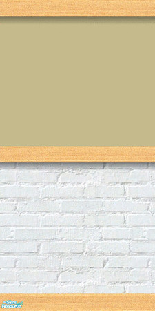 Sims 2 — D2DWBLW Brown 01 by D2Diamond — White brick base, with light wood trim. Colors matches Duraluminum sets. Part of