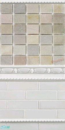 Sims 2 — Pastel tiles by viwsim — Pastel tiles and white borders. Seamless.