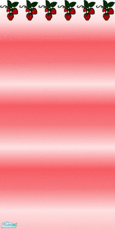 Sims 2 — Strawberry Kitchen Wall 2 by steppinpepper — Part of Strawberry Kitchen