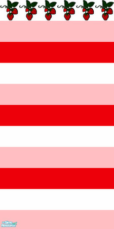 Sims 2 — Strawberry Kitchen Wall 1 by steppinpepper — Part of Strawberry Kitchen