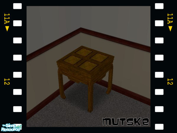 Sims 2 — Chabadii endtable - 04 Recolor by Mutske — Chabadii endtable. Matches the coffeetables from Maxis.