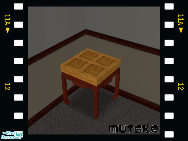 Sims 2 — Chabadii endtable - 03 Recolor by Mutske — Chabadii endtable. Matches the coffeetables from Maxis.