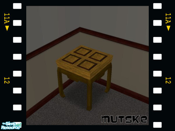 Sims 2 — Chabadii endtable - 01 Recolor by Mutske — Chabadii endtable. Matches the coffeetables from Maxis.