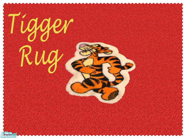 Sims 2 — Tigger Rug by Shakeshaft — Part of a set for all Winnie the Pooh fans and consists of Bedding, Pictures, Rugs,