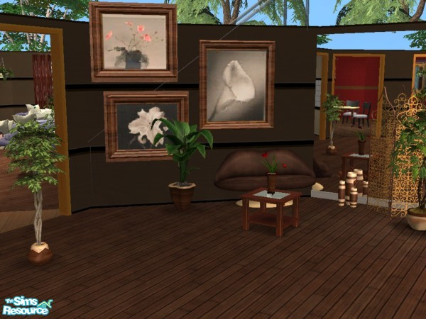 Sims 2 — Trio Painting Mesh by Funny2401 — Meshfile