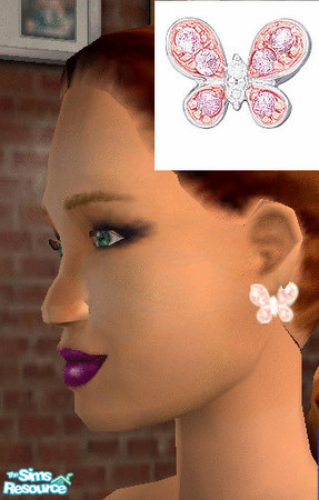 Sims 2 — Butterflies 4 by janicap — earrings 4