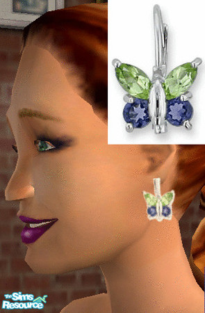 Sims 2 — Butterflies 1 by janicap — earrings 1