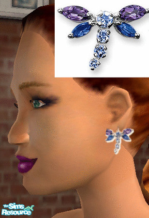 Sims 2 — Butterflies 2 by janicap — earrings 2