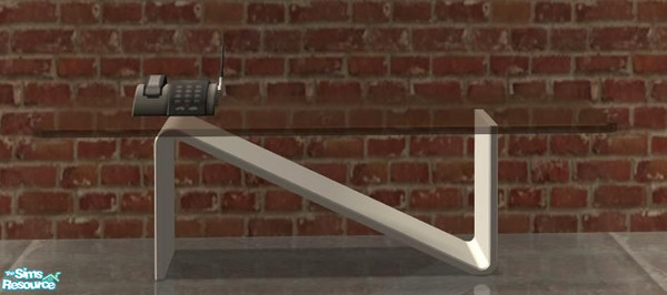 Sims 2 — Coffee Table White & Black by ale0508 — 