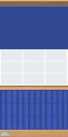 Sims 2 — Blue and White by Shakeshaft — Wallpaper from the A Touch of Blue Room Set. ** TSRAA **