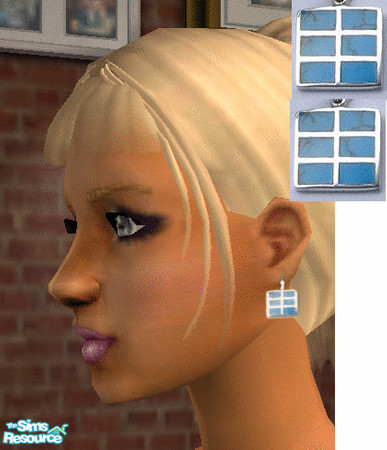 Sims 2 — Blue earrings 4 by janicap — 