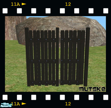 Sims 2 — Amsterdam Gates - Black Recolor by Mutske — Amsterdam Privacy Gates. In 5 colors available. Also available