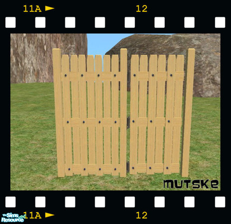 Sims 2 — Amsterdam Gates - Pine Recolor by Mutske — Amsterdam Privacy Gates. In 5 colors available. Also available