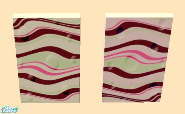 Sims 2 — Modern Waves Dining Prints by mom_of2boyz — Modern Waves Dining is a recolor of Lucca Dining by Shakeshaft. The