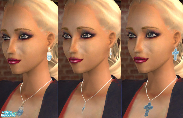 Sims 2 — Collection by janicap — Matching earrings and necklaces