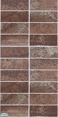 Sims 2 — Brown stone tiled wall by viwsim — Brown stone tiled wall seamless.