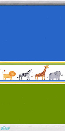 Sims 2 — Safari Wallpaper by Jubilant — This is the wallpaper for the Safari Kids Bedroom set.