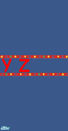 Sims 2 — Boys Room - Alphabet wall 7 by fizz bomb — as above TSRAA