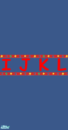 Sims 2 — Boys Room - Alphabet wall 3 by fizz bomb — as above TSRAA