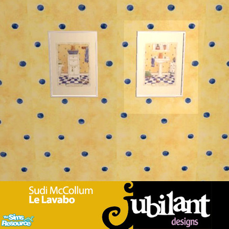 Sims 2 — Le Lavabo by Sudi McCollum by Jubilant — "Le Lavabo" by Sudi McCollum. Can be found under "Route