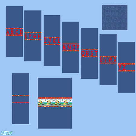 Sims 2 — Boys Room by fizz bomb — Walls and floor for a boys room TSRAA