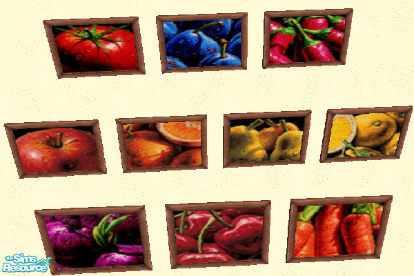 Sims 2 — Details by janicap — Detail pictures of fruit and vegetables