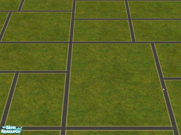 Sims 2 — Corners by TJA — Another neighborhood lot, with plenty of road space. png file created for all terrains,