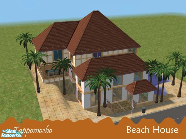 Sims 2 — Split level Beach House by frappomocho — Great house with Three levels and Great for sims that are looking for a