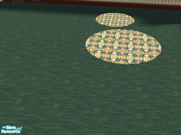Sims 2 — Blueberry Kitchen - round rug by ead425 — 