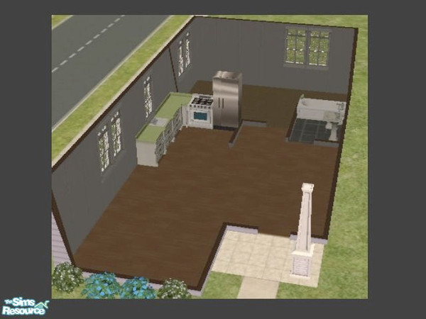 Sims 2 — Nanoc Architects - Plan A (1 Bed, 1 Bath) by m.jacquart — This home provides the perfect space for a single sim,