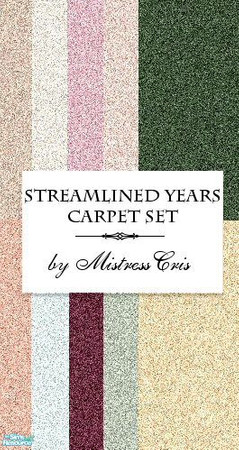 Sims 2 — Streamlined Years Carpet Set by mistresscris — Carpets matching my Streamlined Years Interior wall set. Created