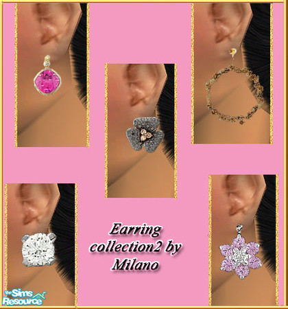Sims 2 — Earring collection 2 by milanokat — 