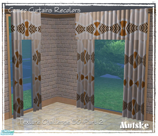 Sims 2 — Cameo Curtains Recolor TC 50 Part II 1 by Mutske — 