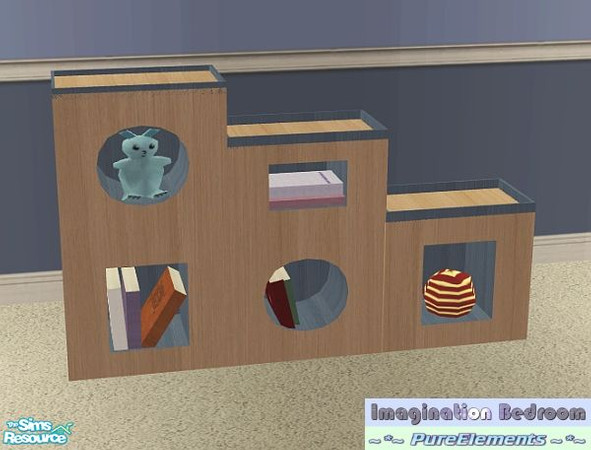 Sims 2 — Imagination Bedroom - Bookcase by SaeraMaples — A place for your Sim children to grow and learn.