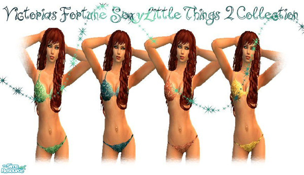 Sims 2 — VF Sexy Little Things 2 by fortunecookie1 — Inspired by none other than the super sexy Victorias Secret sets, I